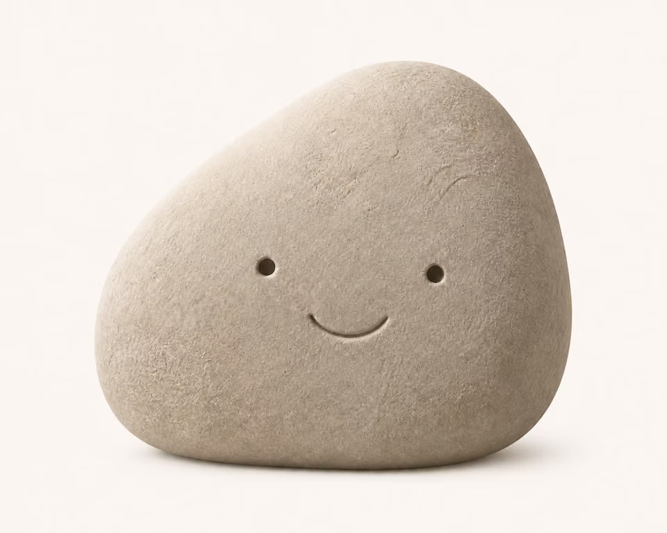 Ordinary Rock, hand-modelled in clay