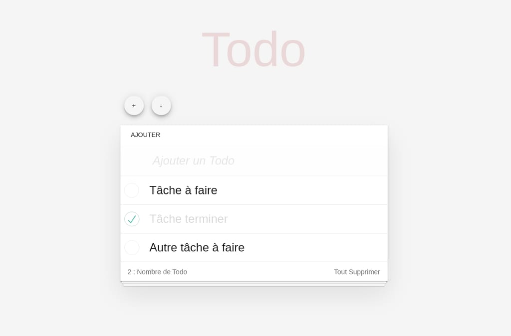 Vue To-do — screenshot